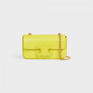 Anis Celine CHAIN SHOULDER BAG CUIR in shiny calfskin Triomphe | CL-593238