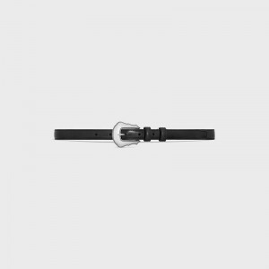 Black Celine BC-04 18MM in Taurillon Leather Belts | CL-591772