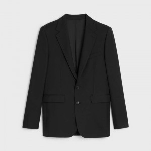 Black Celine CLASSIC IN WOOL GABARDINE Jackets | CL-591989