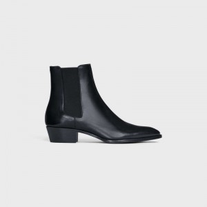 Black Celine DRUGSTORE CHELSEA in Shiny calfskin Boots | CL-591869