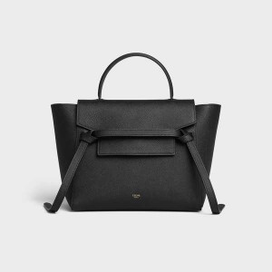 Black Celine Micro in grained calfskin Belt Bag | CL-593061