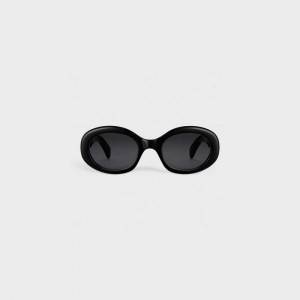 Black Celine Triomphe 01 in Acetate Sunglasses | CL-592379