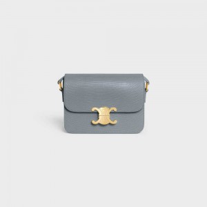 Blue Grey Celine Teen Bag in lizard Triomphe | CL-593200