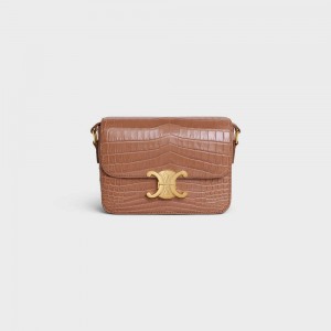 Bronze Celine Teen Bag in Niloticus Crocodile Triomphe | CL-593211