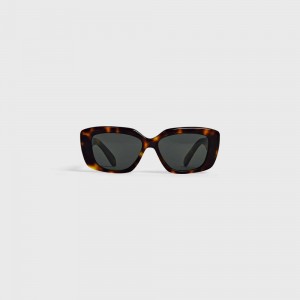 Dark Havana Celine Triomphe 04 in Acetate Sunglasses | CL-592392