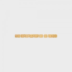 Gold Celine SQUARE CHAIN in Brass Belts | CL-592449