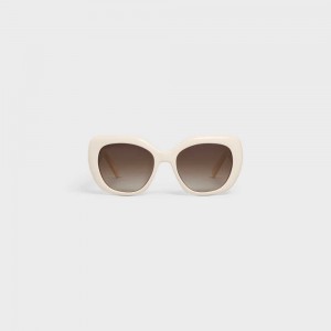 Ivory Celine Triomphe 06 in Acetate Sunglasses | CL-592407