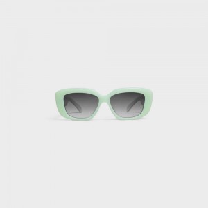 Milky Green Celine Triomphe 04 in Acetate Sunglasses | CL-592393