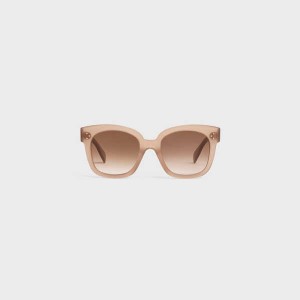 Milky Hazelnut Celine Oversized S002 in Acetate Sunglasses | CL-592439