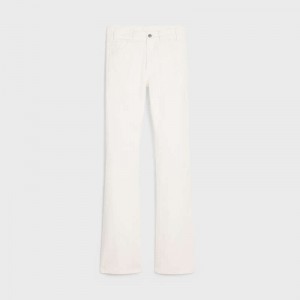 OPTIC WHITE WASH Celine DYLAN FLARED JEANS IN OPTIC WASH DENIM Pants | CL-592047