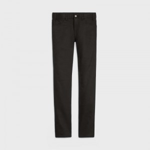 PURE BLACK Celine skinny jeans in black denim Pants | CL-592057