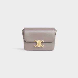 Pebble Celine Teen Bag in shiny calfskin Triomphe | CL-593199