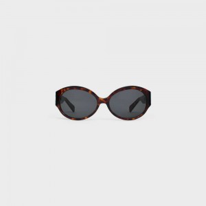 Red Havana Celine Triomphe 11 in Acetate Sunglasses | CL-592373