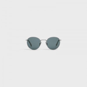 Silver / Blue Celine Metal Frame 06 in Metal Sunglasses | CL-591760