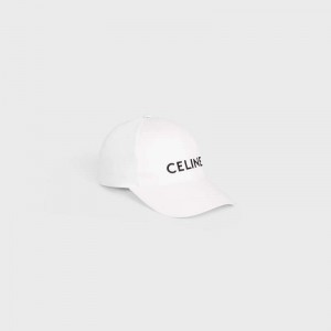 White Celine BASEBALL IN COTTON Cap | CL-591695