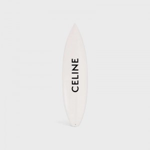 White / Black Celine SHORTBOARD with celine BLACK LOGO IN RESIN AND FIBERGLASS Lifestyle | CL-591681