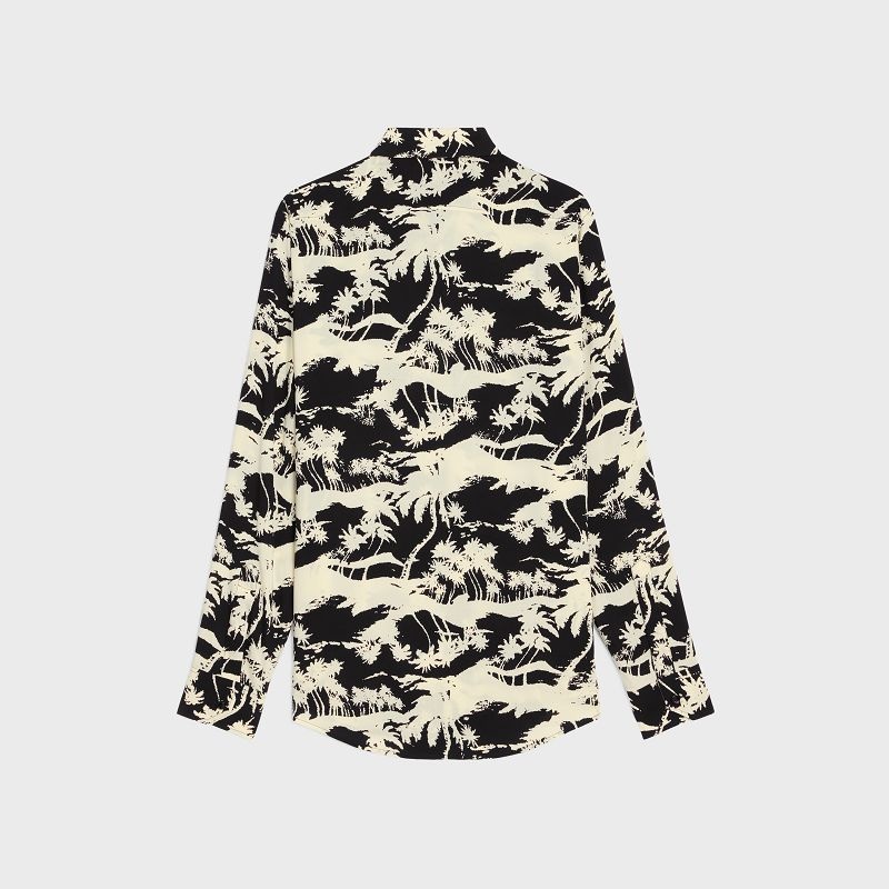 BLACK / PAILLE Celine loose in printed viscose Shirts | CL-592163