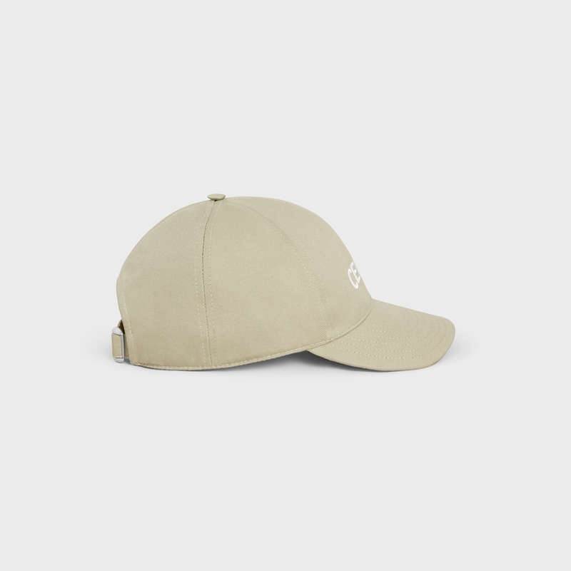 Beige Celine BASEBALL IN COTTON Cap | CL-591694