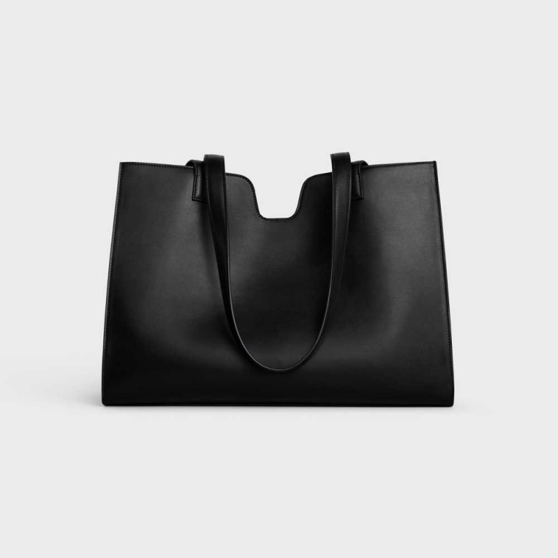 Black Celine 16 in SMOOTH CALFSKIN Cabas | CL-593079