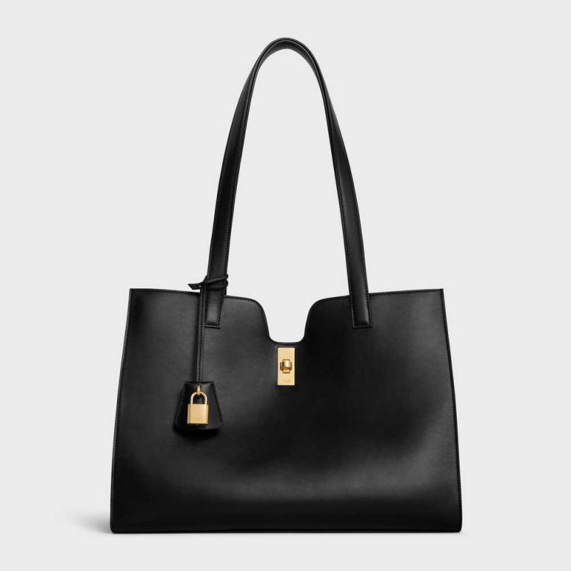 Black Celine 16 in SMOOTH CALFSKIN Cabas | CL-593079