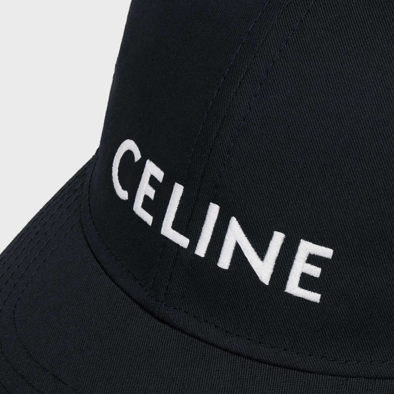 Black Celine BASEBALL IN COTTON Cap | CL-591688