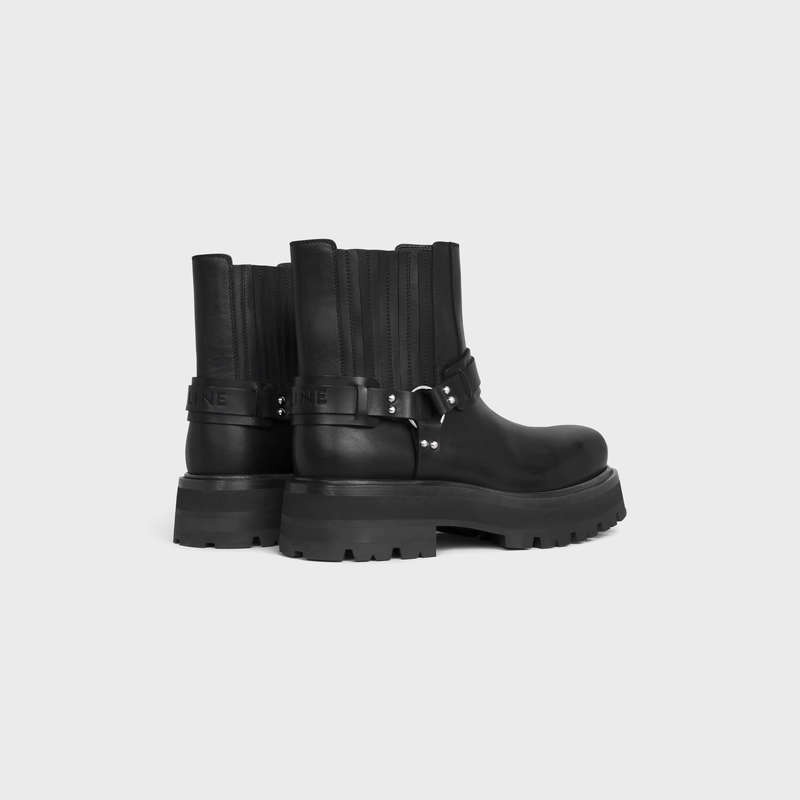 Black Celine BIKER CHELSEA in CALFSKIN Boots | CL-591879