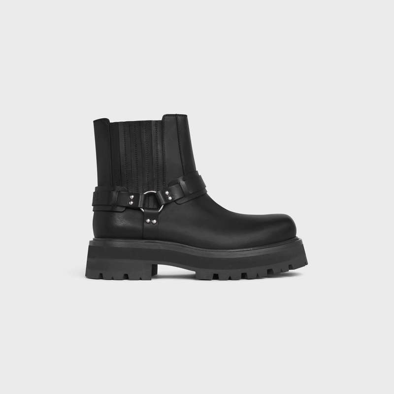 Black Celine BIKER CHELSEA in CALFSKIN Boots | CL-591879