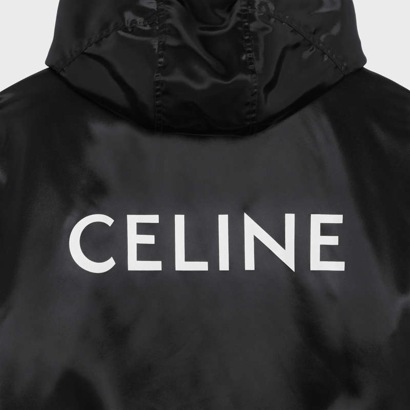 Black Celine BOMBER IN SATIN-FINISH NYLON Blousons | CL-591956