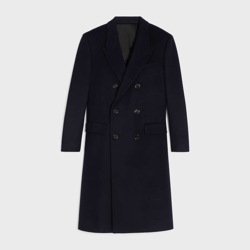 Black Celine BOXY IN WOOL Coats | CL-591979