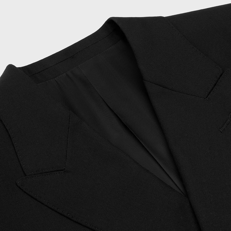 Black Celine CLASSIC IN WOOL GABARDINE Jackets | CL-591990