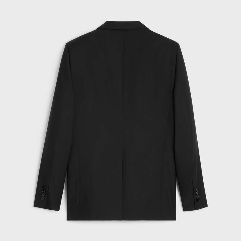 Black Celine CLASSIC IN WOOL GABARDINE Jackets | CL-591989