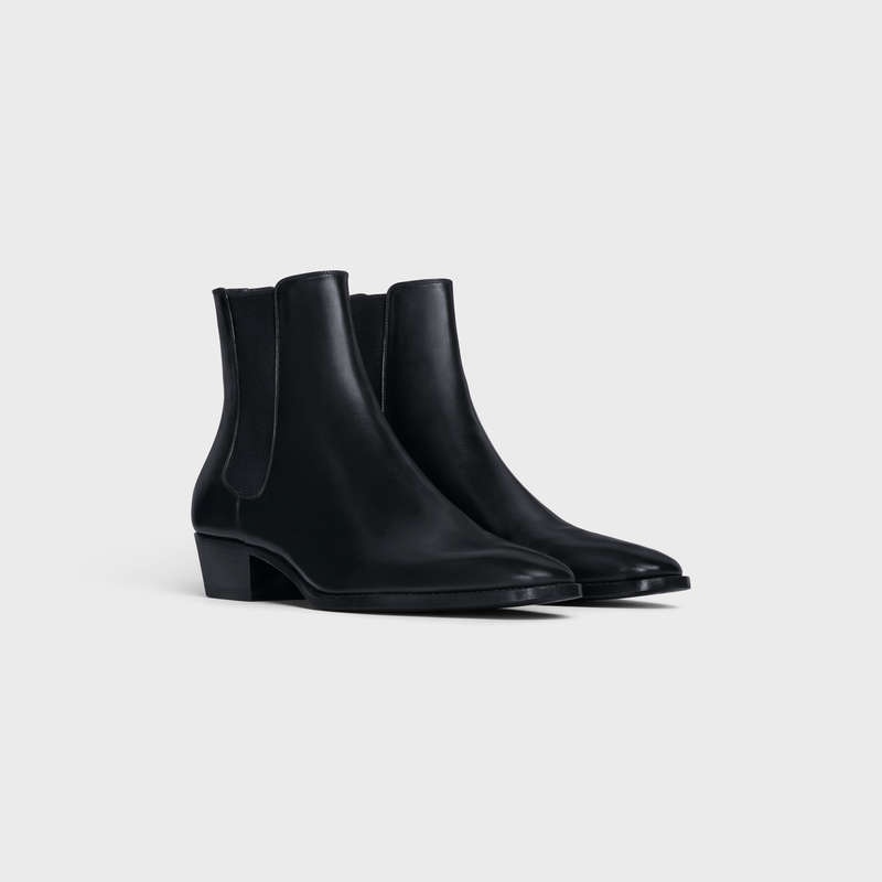 Black Celine DRUGSTORE CHELSEA in Shiny calfskin Boots | CL-591869