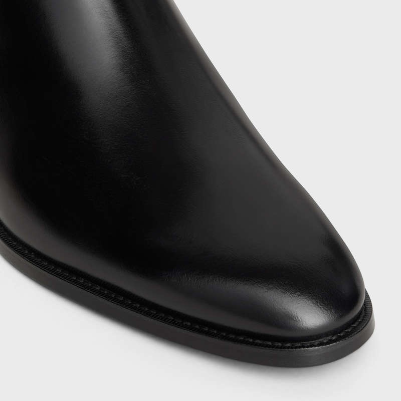 Black Celine DRUGSTORE CHELSEA in Shiny calfskin Boots | CL-591868