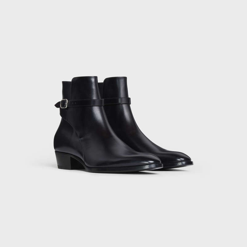 Black Celine DRUGSTORE JODHPUR in Shiny calfskin Boots | CL-591871