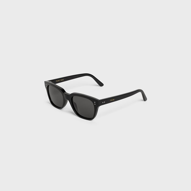 Black Celine Frame 04 in Acetate with Polarized Lenses Sunglasses | CL-591738