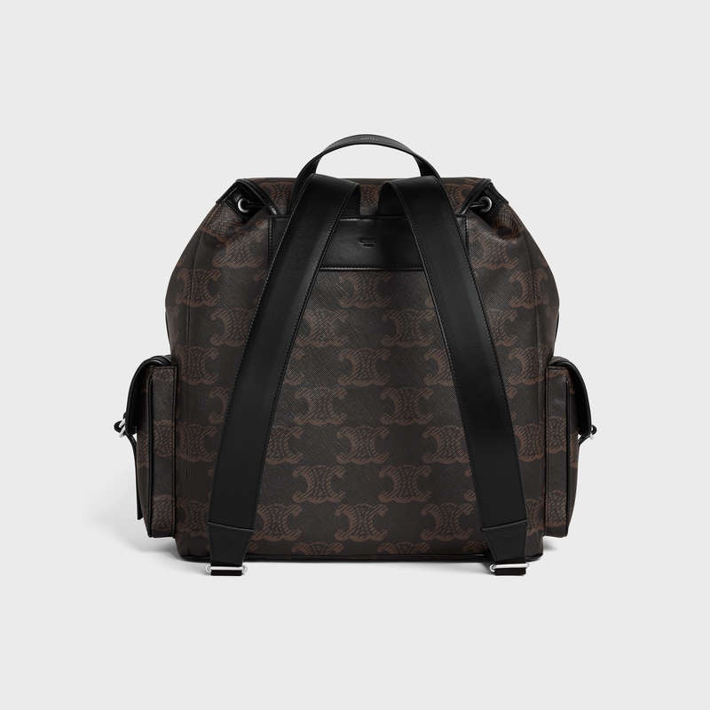 Black Celine LARGE in TRIOMPHE CANVAS XL Backpacks | CL-591838