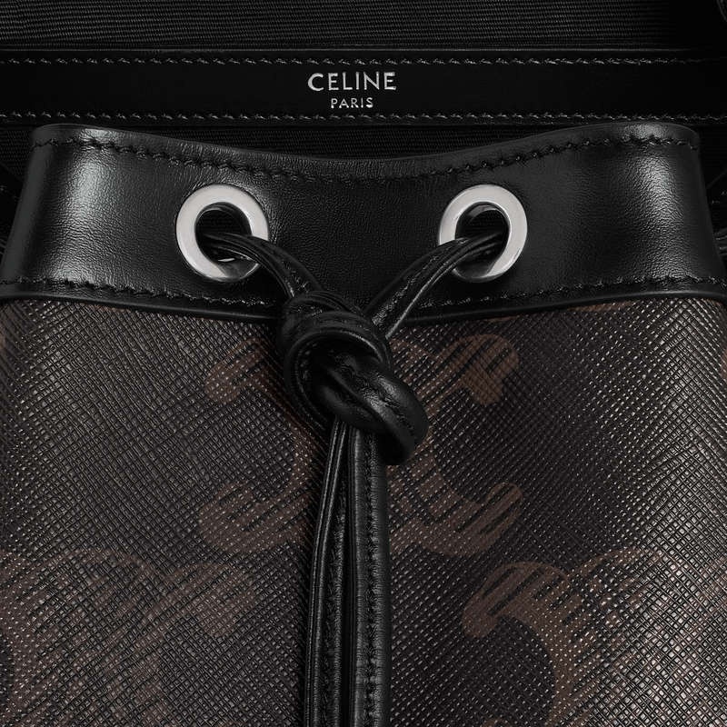 Black Celine LARGE in TRIOMPHE CANVAS XL Backpacks | CL-591838