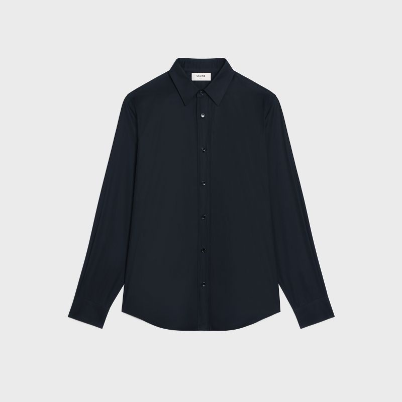 Black Celine LOOSE IN COTTON POPLIN Shirts | CL-592166