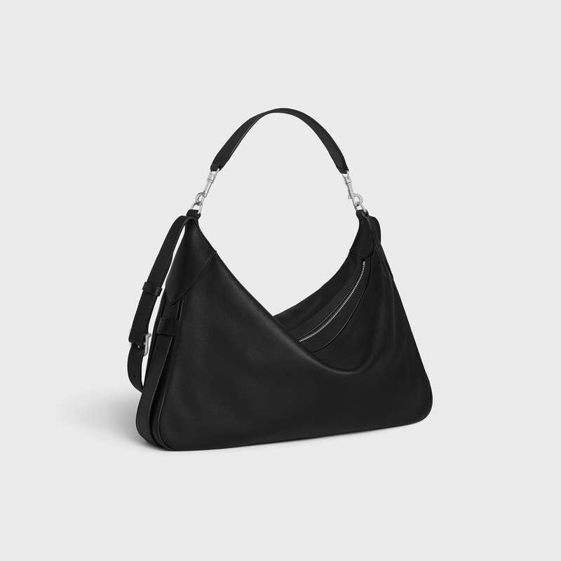 Black Celine Large Strap Romy in Supple Calfskin Shoulder Bags | CL-591841