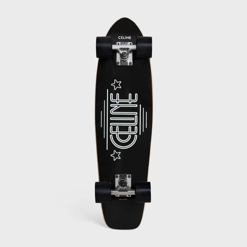 Black Celine MINI CRUISER in WOOD with celine WILTERN PRINT Lifestyle | CL-591679