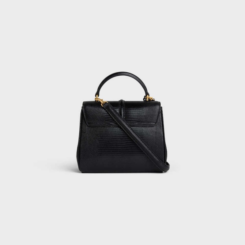 Black Celine MINI in Lizard 16 | CL-593271