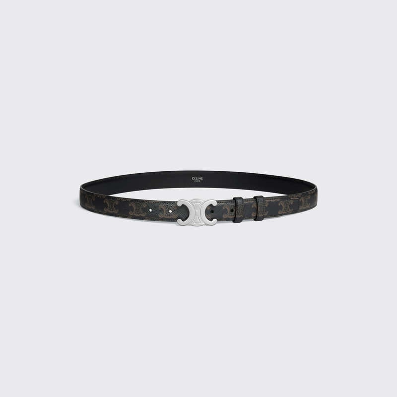 Black Celine Medium Triomphe in Triomphe Canvas Belts | CL-591764