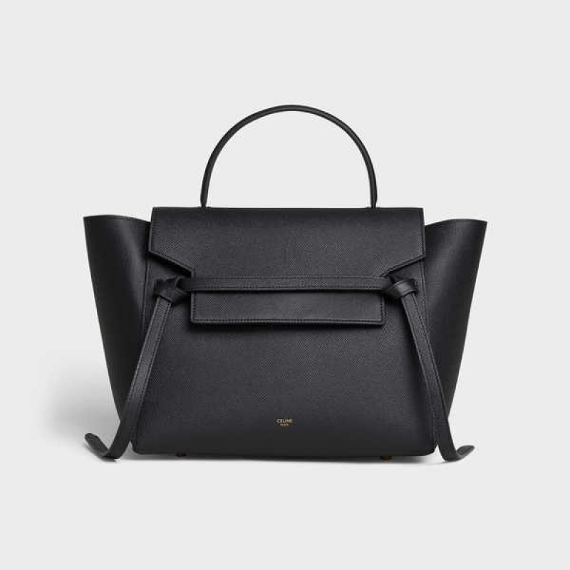 Black Celine Mini in grained calfskin Belt Bag | CL-593064