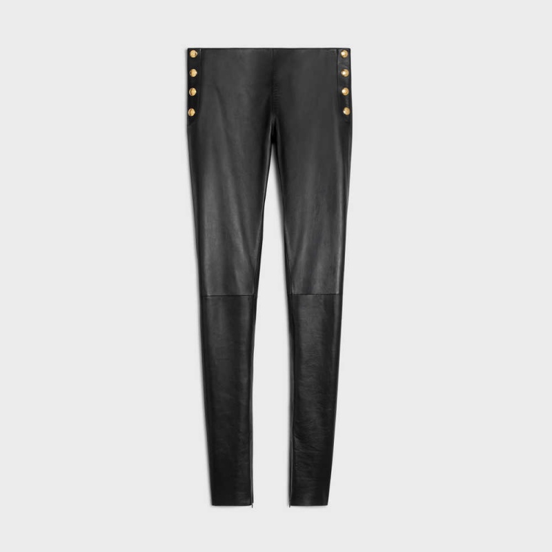 Black Celine Skinny jeans in plongé Leather | CL-592608