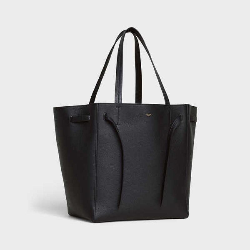 Black Celine Small Phantom in soft grained calfskin Cabas | CL-593091