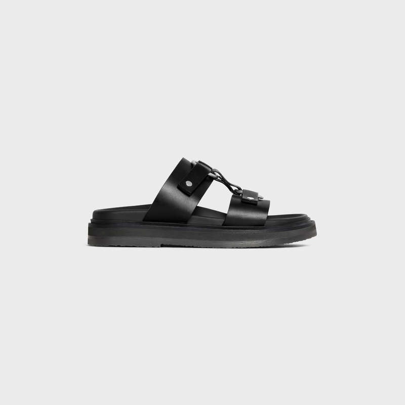 Black Celine TIPPI in CALFSKIN - VEGETAL TANNING Sandals | CL-591888