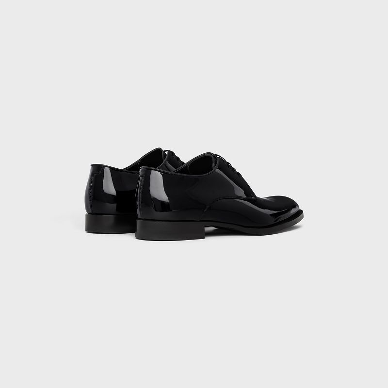 Black Celine TUXEDO DERBY in Patent calfskin Loafers | CL-591882