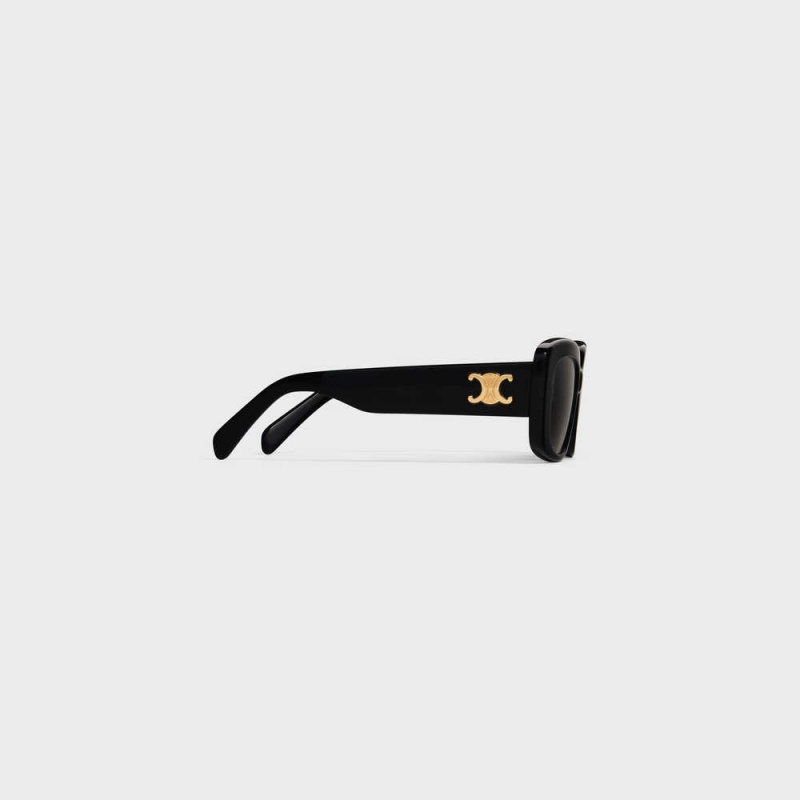 Black Celine Triomphe 04 in Acetate Sunglasses | CL-592391