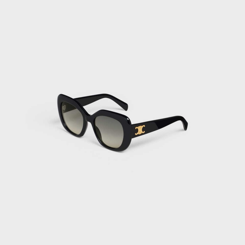 Black Celine Triomphe 06 in Acetate Sunglasses | CL-592405