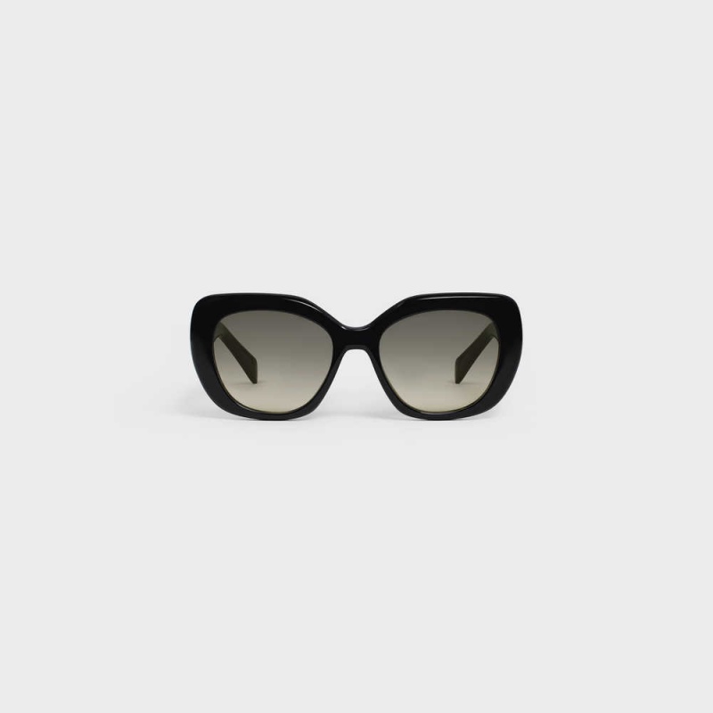 Black Celine Triomphe 06 in Acetate Sunglasses | CL-592405